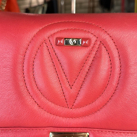 💥$3 - Valentino By Mario Valentino Alice Signature Leather Shoulder Bag - BE379 - Picture 4 of 17